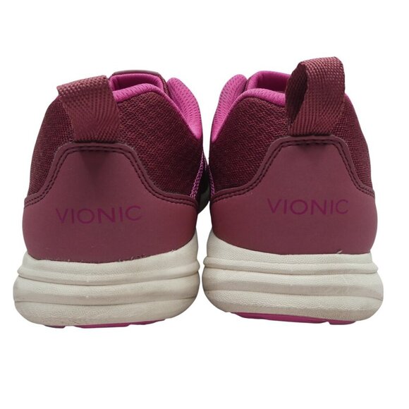 Vionic Shay Pink Elastic Lace Up Athletic Sneakers Womens 8 - Picture 9 of 12